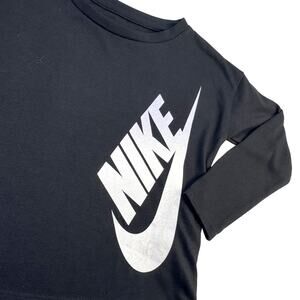 Nike Girls Long Sleeve Crop Tee - Size 4T, Black